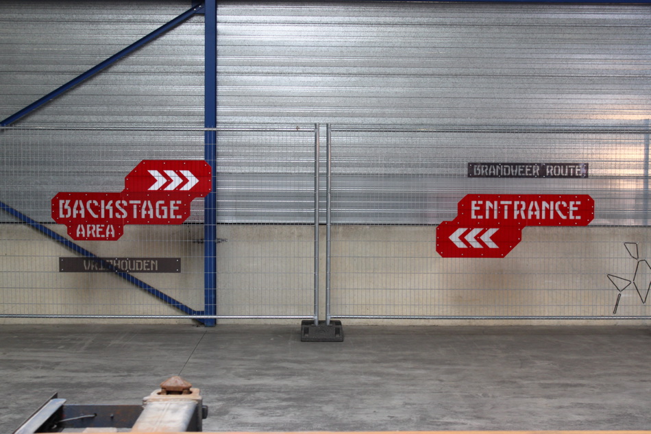 backstage entrance