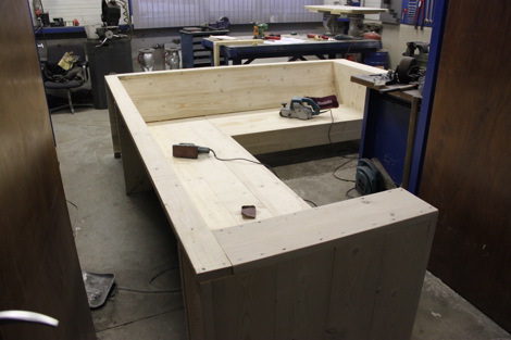 hoekbank steigerhout